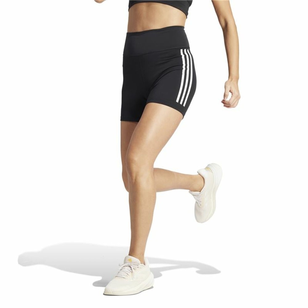 Sporthose Damen Adidas Dailyrun 3Stripes 5In Schwarz