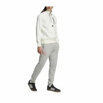 Men’s Sweatshirt without Hood Adidas City Es e Fleece Half-Zip White XXL