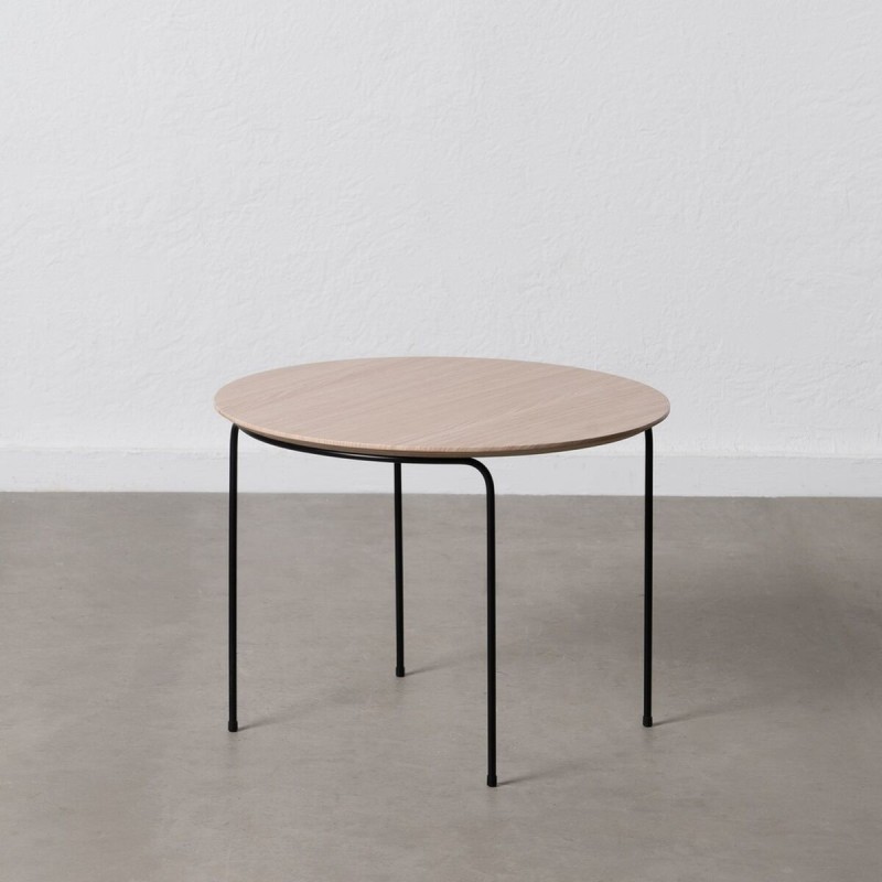 Centre Table NUDE Black Natural 60 x 60 x 45 cm