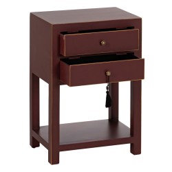 Nightstand ORIENT Tile Fir wood MDF Wood 45 x 30 x 66 cm