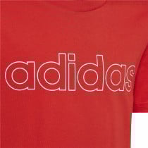 Child's Short Sleeve T-Shirt Adidas Essentials Red