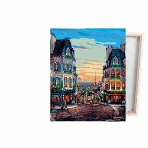 Malen nach Zahlen Set Alex Bog Quartier Montmatre Paris 40 x 50 cm