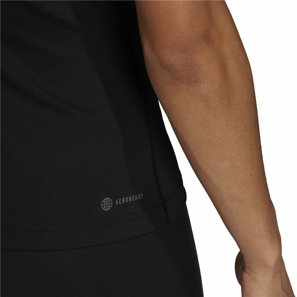 Damen Kurzarm-T-Shirt Adidas Techfit Schwarz