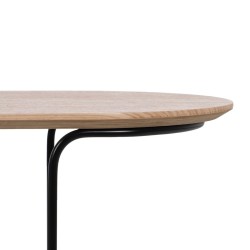 Centre Table NUDE Black Natural 100 x 40 x 38 cm