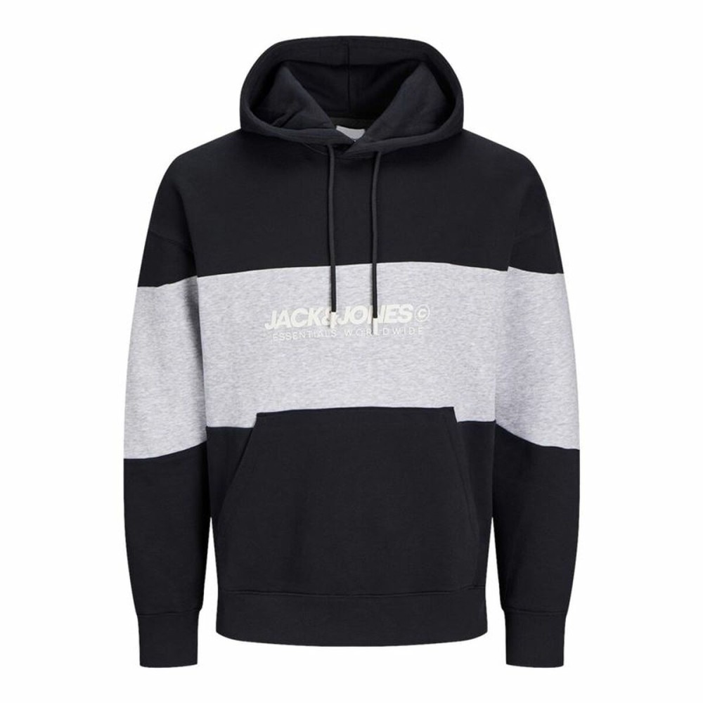 Herren Sweater mit Kapuze Jack & Jones Jjelegacy Blocking Schwarz L