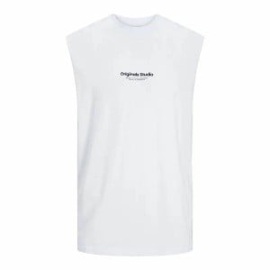 Maillot de Corps sans Manches pour Homme Jack & Jones Jovesterbro Blanc