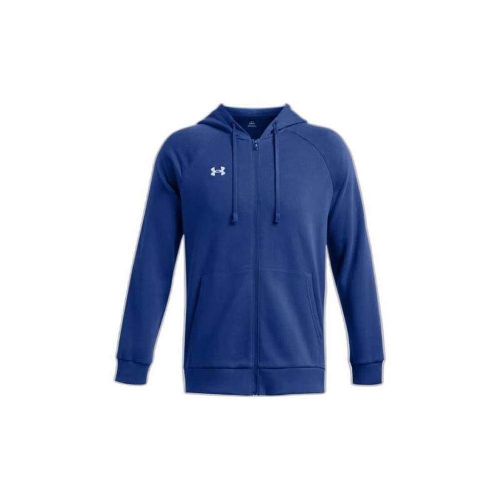 Herren Sweater mit Kapuze Under Armour Rival Fleece Fz Blau