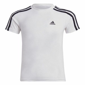 Kurzarm-T-Shirt Adidas Lk 3S Co Weiß