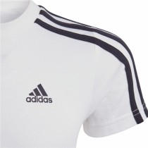 Kurzarm-T-Shirt Adidas Lk 3S Co Weiß
