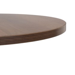 Table Noir Naturel Bois MDF 60 x 60 x 75 cm