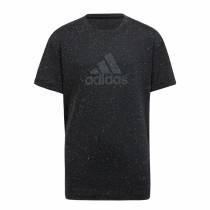 Kurzarm-T-Shirt für Kinder Adidas Schwarz