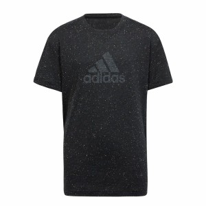 Kurzarm-T-Shirt für Kinder Adidas Schwarz