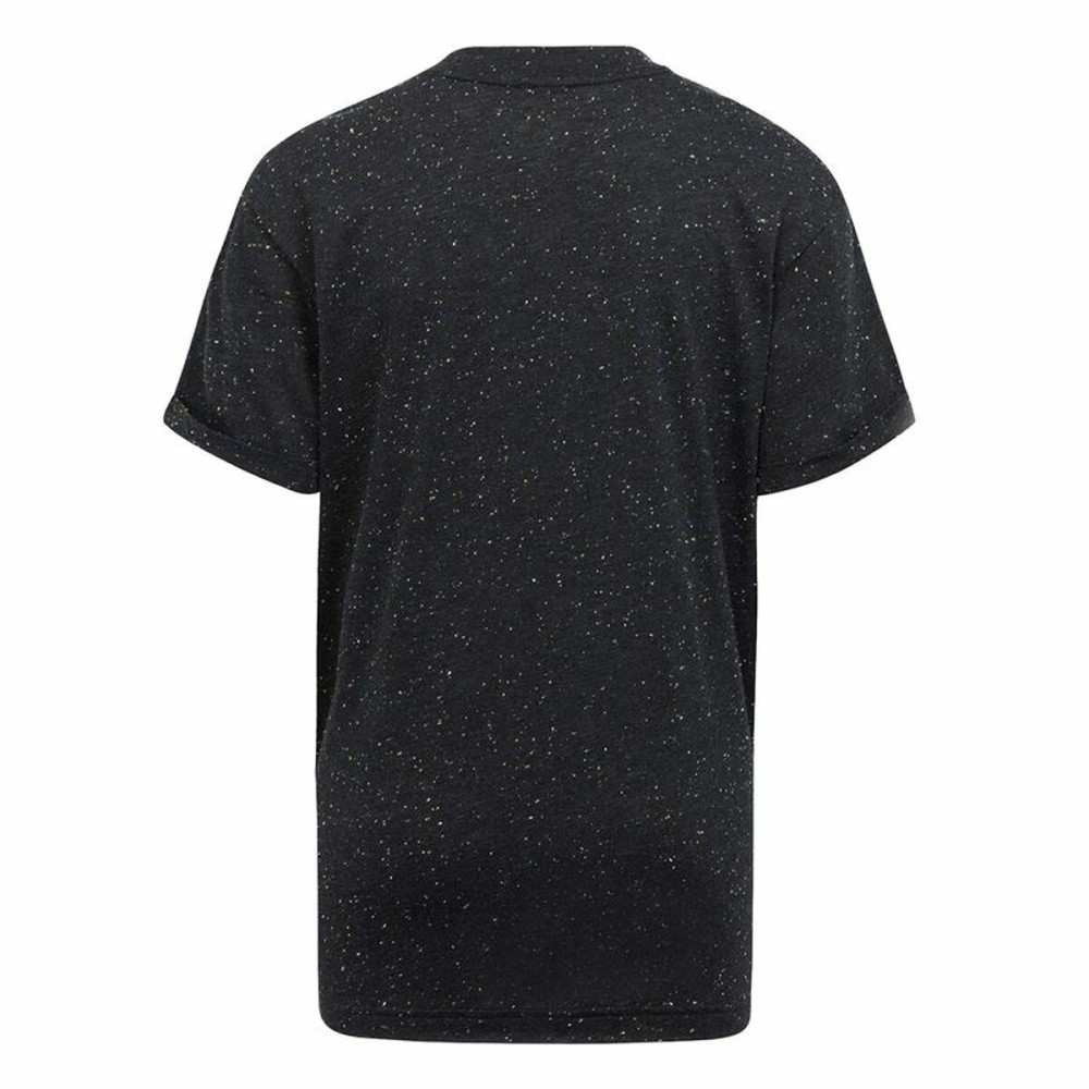 Kurzarm-T-Shirt für Kinder Adidas Schwarz