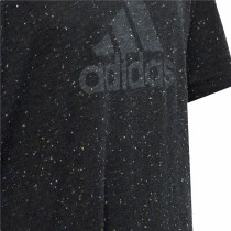 Kurzarm-T-Shirt für Kinder Adidas Schwarz