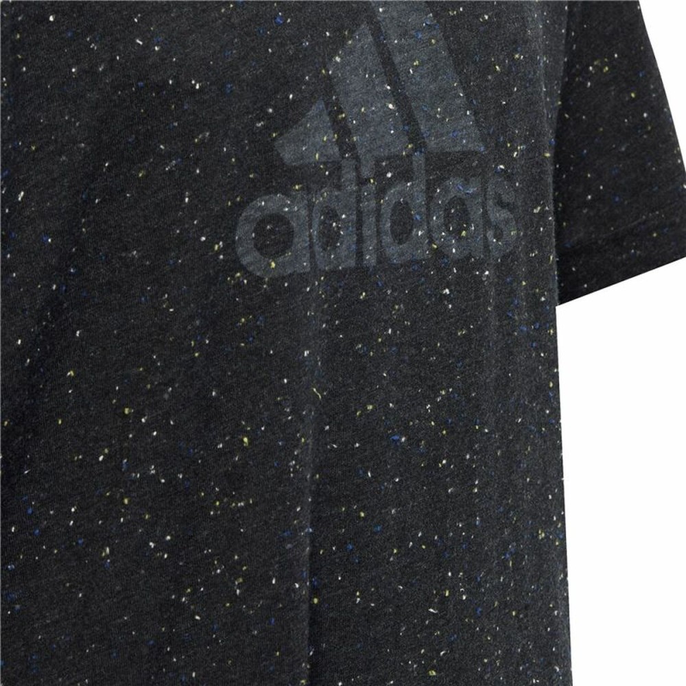Kurzarm-T-Shirt für Kinder Adidas Schwarz