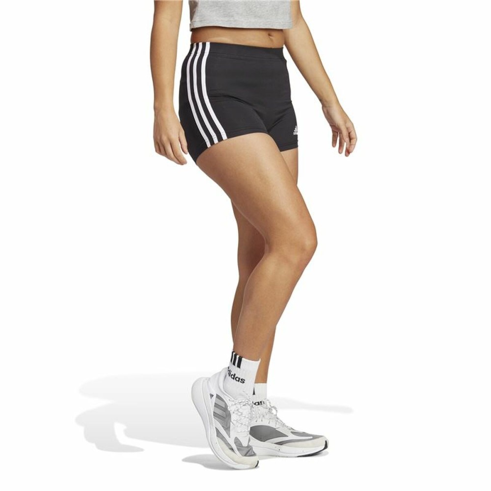 Sporthose Damen Adidas Essentials Single 3S Booty Schwarz