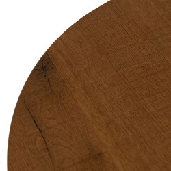 Table Noir Naturel Bois MDF 60 x 60 x 75 cm