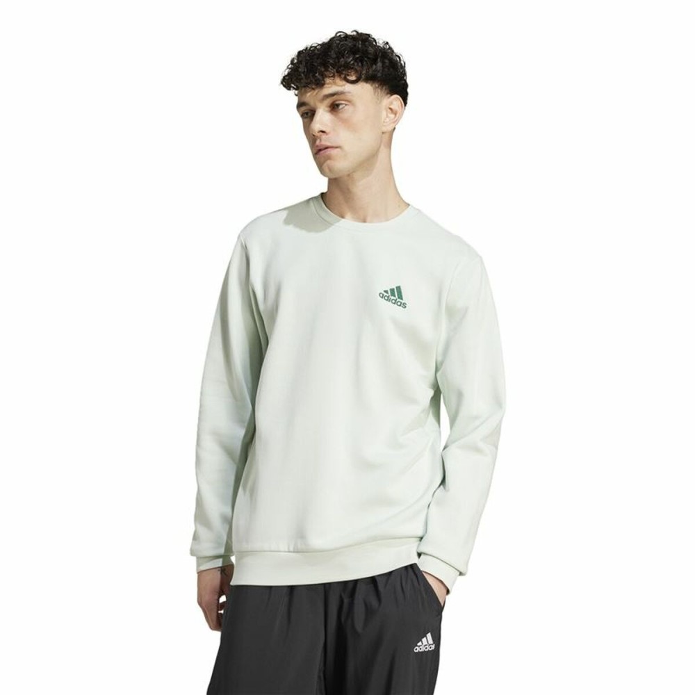 Sweat sans capuche homme Adidas Essentials Vert XXL
