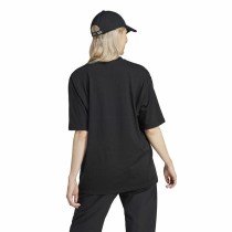Damen Kurzarm-T-Shirt Adidas Flower Pack Bos Schwarz