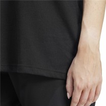 Damen Kurzarm-T-Shirt Adidas Flower Pack Bos Schwarz