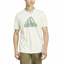 Herren Kurzarm-T-Shirt Adidas Growth Bos Weiß