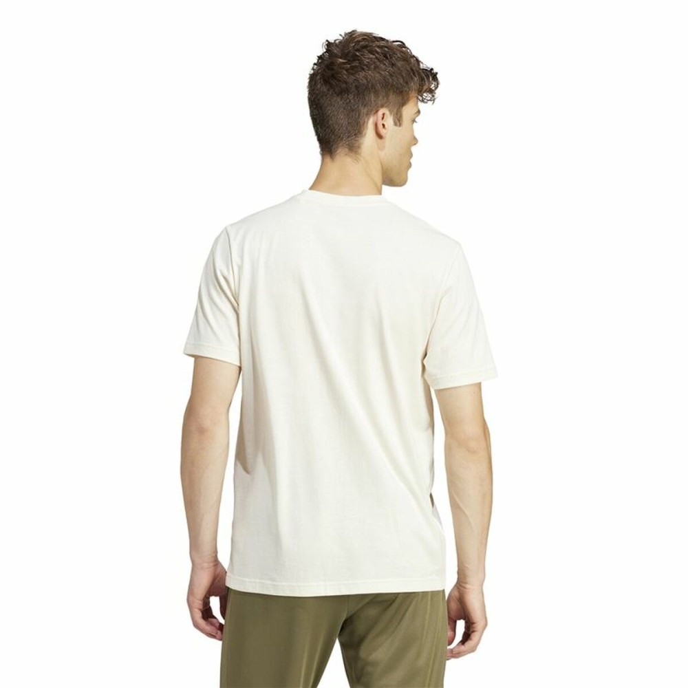 Men’s Short Sleeve T-Shirt Adidas Growth Bos White