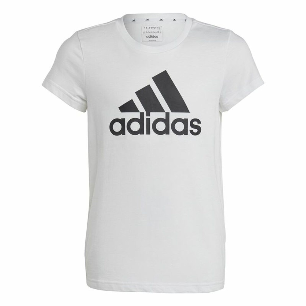 Kurzarm-T-Shirt für Kinder Adidas Essentials Weiß