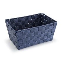 Basket Versa Blue Textile 20 x 15 x 30 cm