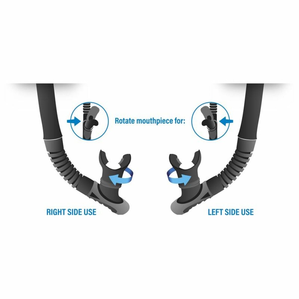 Snorkel tube Seac Reverse Dry Blue