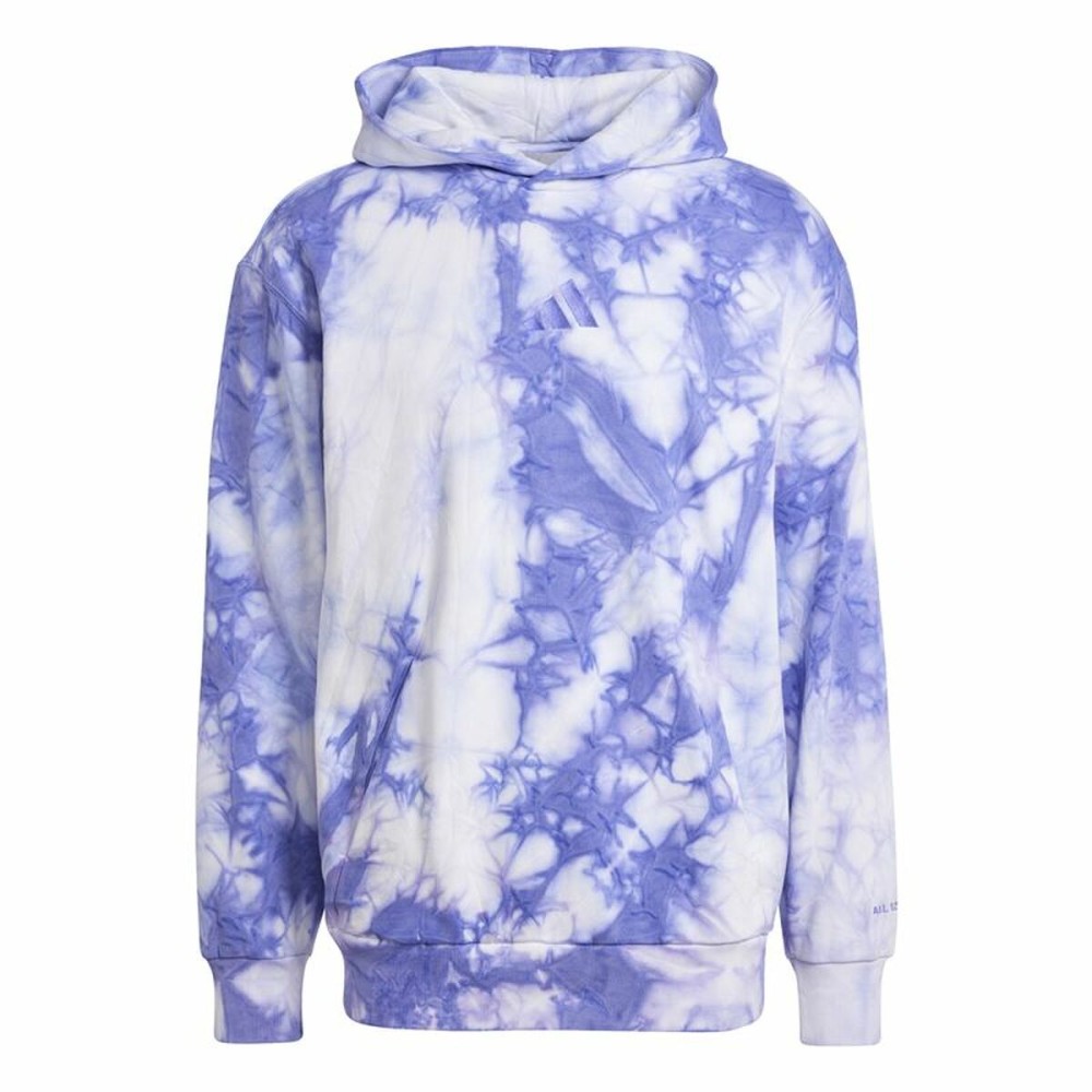 Sweat à capuche homme Adidas All Szn Fleece Wash Hoodie Bleu XS