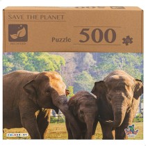 Puzzle Colorbaby Elephant 500 Pièces 6 Unités 61 x 46 x 0,1 cm