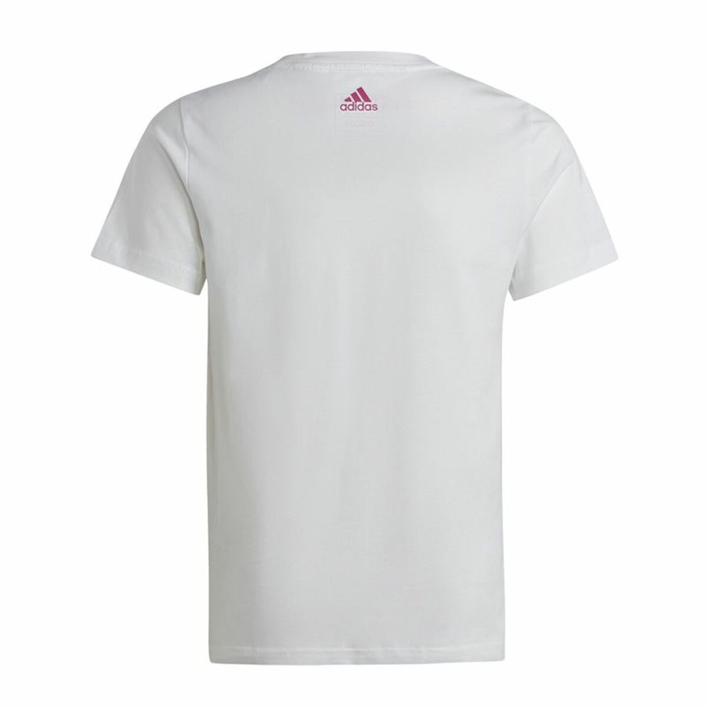 Kurzarm-T-Shirt für Kinder Adidas Essentials Weiß