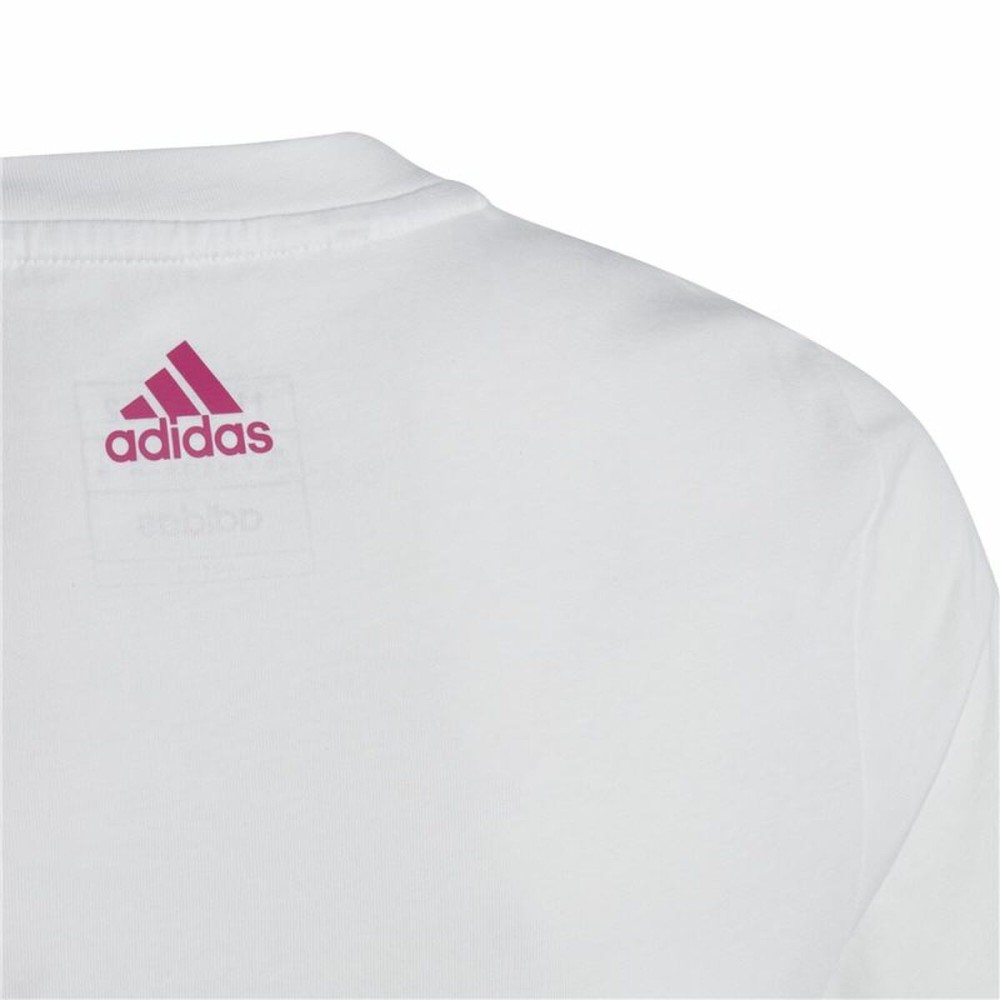 Kurzarm-T-Shirt für Kinder Adidas Essentials Weiß
