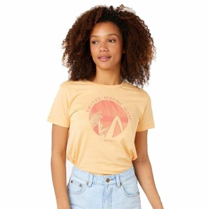 Short Sleeve T-Shirt Rip Curl Re-Entry Crew Beige