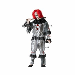 Costume for Adults Grey Male Clown