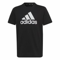Kurzarm-T-Shirt für Kinder Adidas Big Logo Schwarz