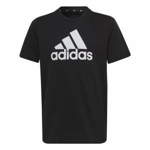 Kurzarm-T-Shirt für Kinder Adidas Big Logo Schwarz
