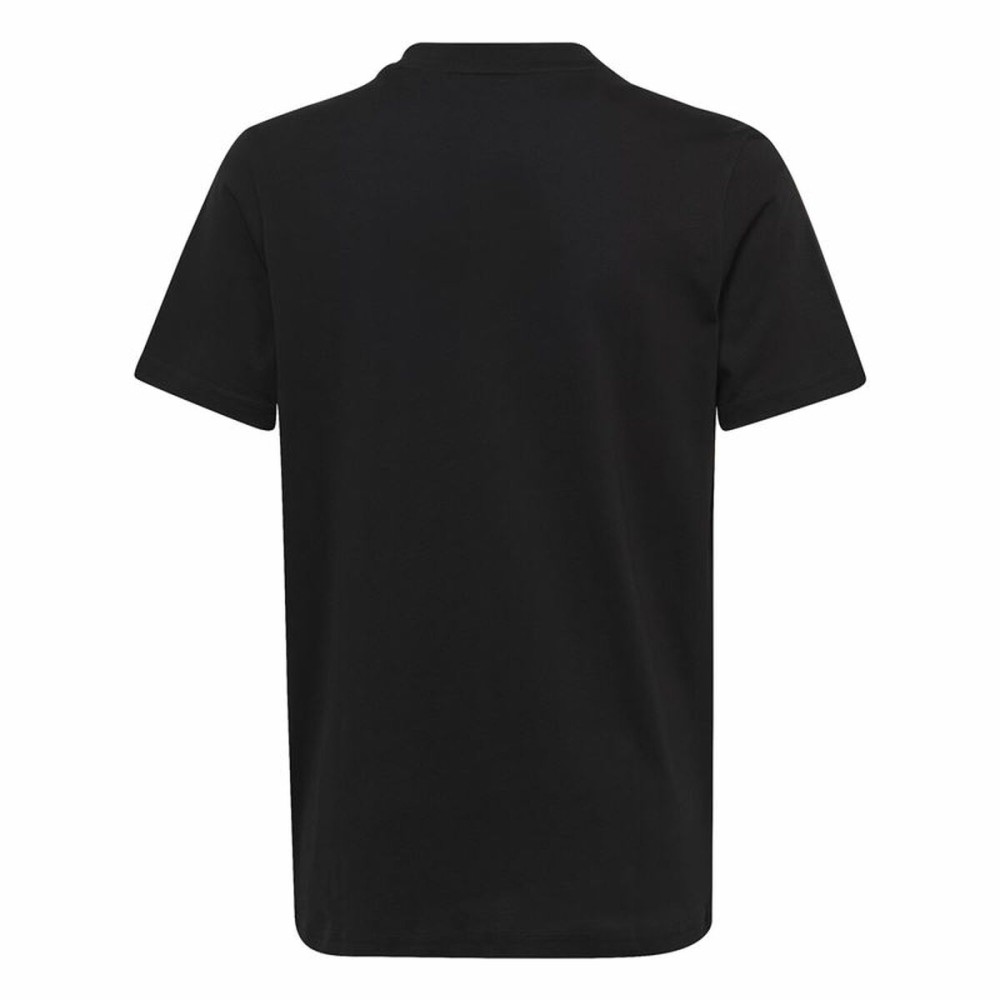 Kurzarm-T-Shirt für Kinder Adidas Big Logo Schwarz