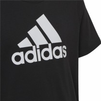 Kurzarm-T-Shirt für Kinder Adidas Big Logo Schwarz