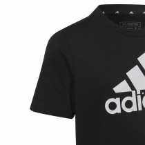 Kurzarm-T-Shirt für Kinder Adidas Big Logo Schwarz