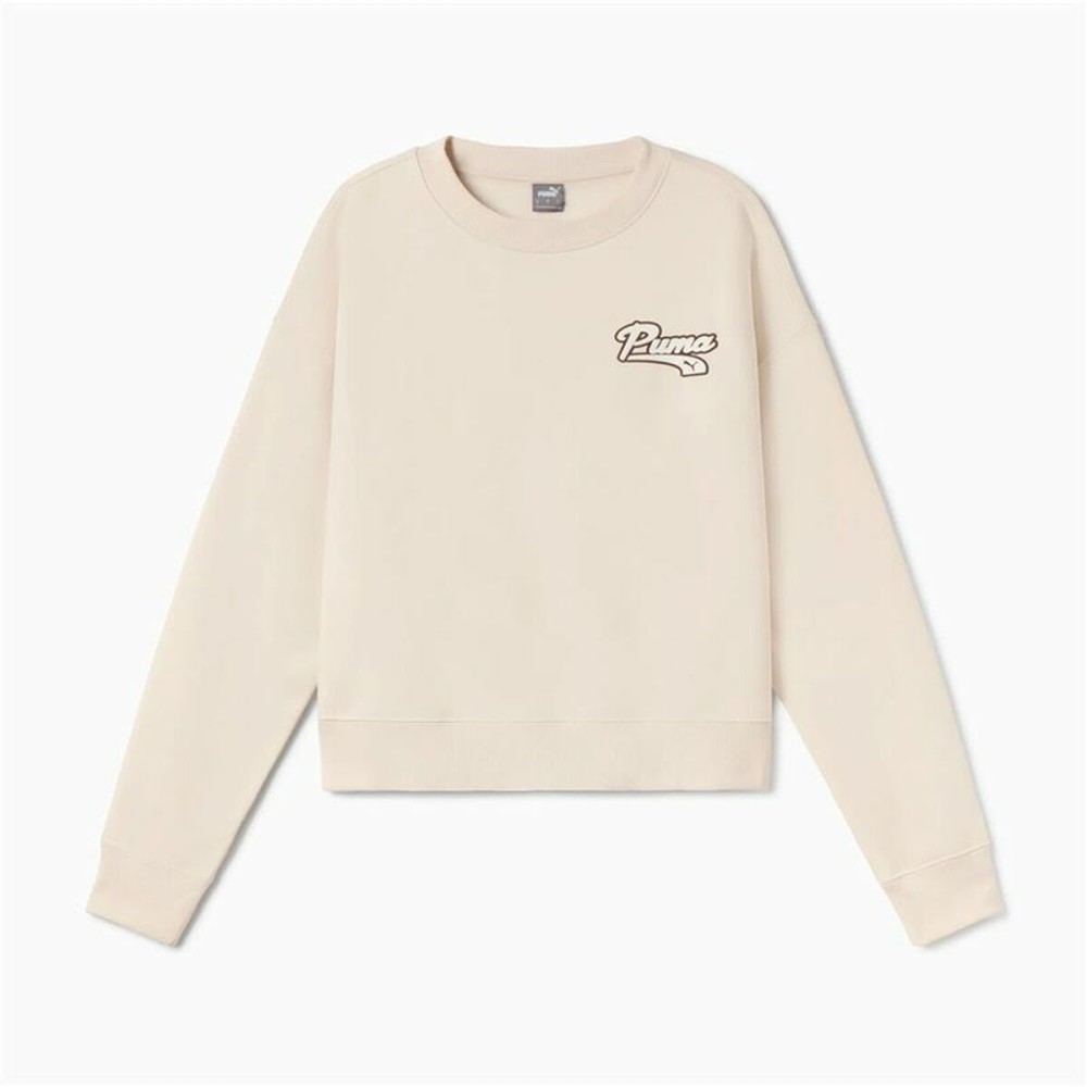 Women’s Sweatshirt without Hood Puma Script Crew Fl S
