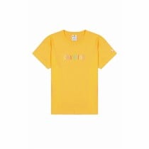Women’s Short Sleeve T-Shirt Champion Crewneck Croptop Yellow