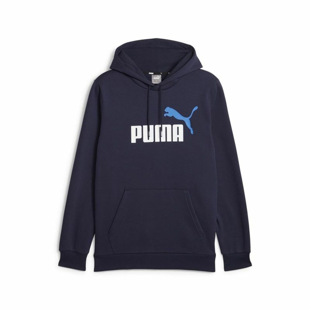 Men’s Hoodie Puma Ess+ 2 Col Big Navy Blue