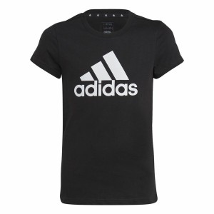 Kurzarm-T-Shirt für Kinder Adidas Essentials Schwarz