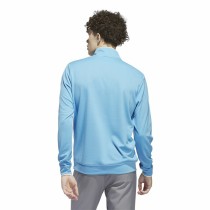 Men’s Sweatshirt without Hood Adidas Lightweight Half-Zip Blue Water L