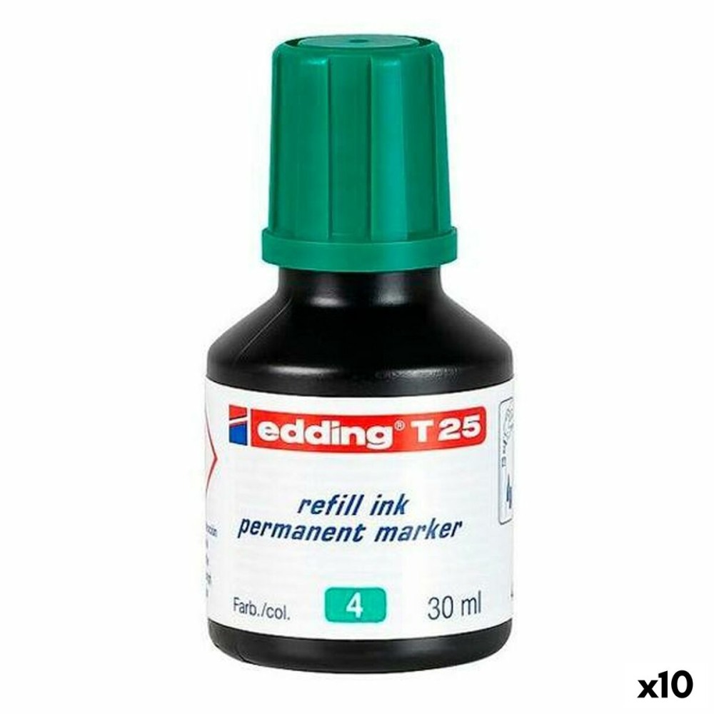 Nachfüllungstinte Edding T25 Dauermarker grün 30 ml (10 Stück)