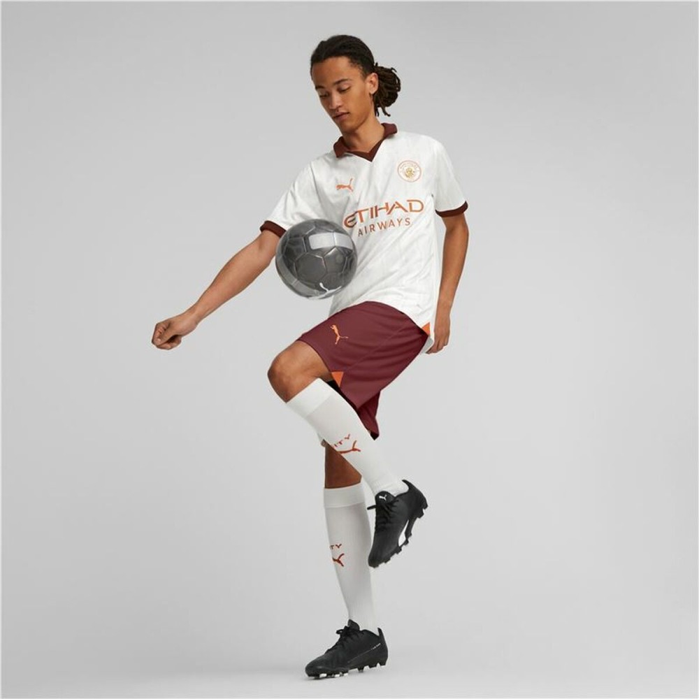 Maillot de Football à Manches Courtes pour Homme Puma Manchester City Away Blanc
