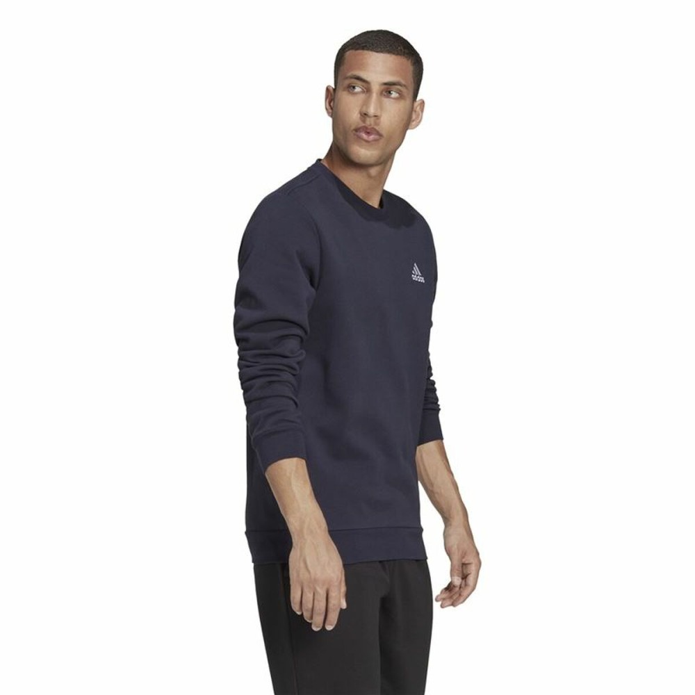 Men’s Sweatshirt without Hood Adidas Feelcozy Black