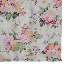 Table Runner Flowers Cotton 50 x 150 cm