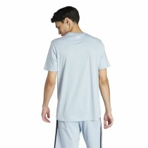 Herren Kurzarm-T-Shirt Adidas Lin Sj Hellblau